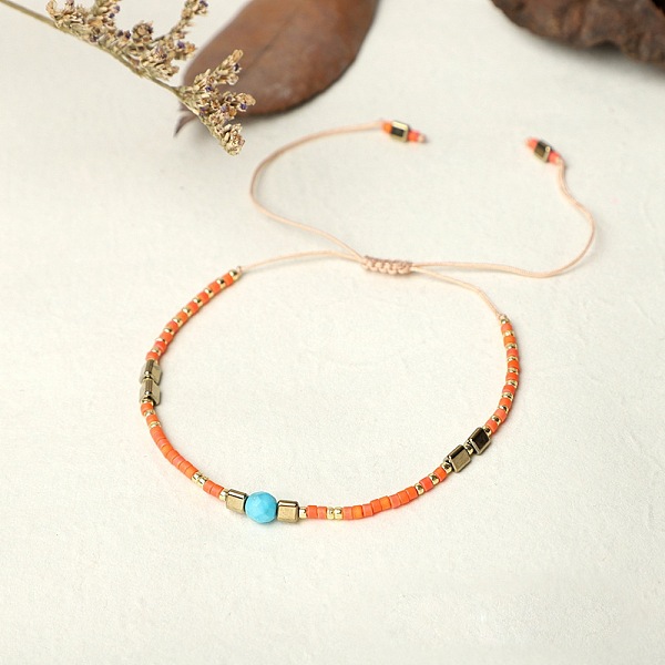 PandaHall Bohemian Style Handmade Braided Friendship Bracelet with Semi-Precious Beads for Women, Mixed Color, 0.1cm Glass Multicolor
PandaHall Bohemian Style Handmade Braided Friendship Bracelet with Semi-Precious Beads for Women, Mixed Color, 0.1cm Glass Multicolor