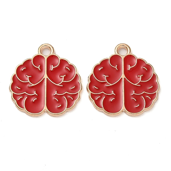 PandaHall Alloy Enamel Pendants, Light Gold, Brain Charm, FireBrick, 18x17x1mm, Hole: 1.8mm Alloy+Enamel Others Red
PandaHall Alloy Enamel Pendants, Light Gold, Brain Charm, FireBrick, 18x17x1mm, Hole: 1.8mm Alloy+Enamel Others Red
