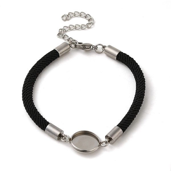 PandaHall Milan Cord & 304 Stainless Steel Bracelets Making, with Round Tray, Black, Tray: 10mm, 7-1/4 inch(18.4cm) 304 Stainless Steel...
PandaHall Milan Cord & 304 Stainless Steel Bracelets Making, with Round Tray, Black, Tray: 10mm, 7-1/4 inch(18.4cm) 304 Stainless Steel...