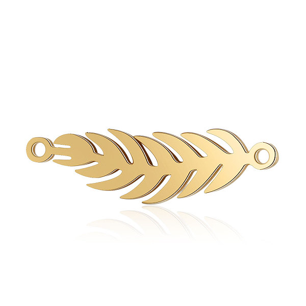 PandaHall 201 Stainless Steel Links connectors, Feather, Golden, 6.5x22x1mm, Hole: 1.2mm 201 Stainless Steel Feather
PandaHall 201 Stainless Steel Links connectors, Feather, Golden, 6.5x22x1mm, Hole: 1.2mm 201 Stainless Steel Feather
