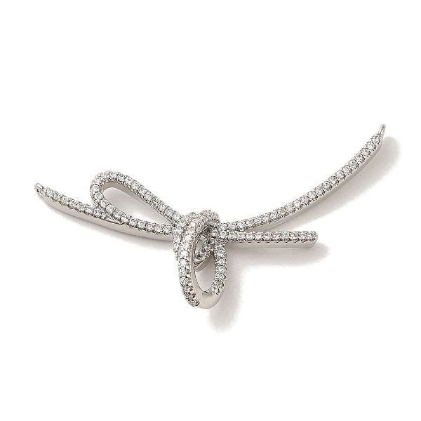 PandaHall Rack Plating Brass Pave Cubic Zirconia Pendants, Bowknot, Long-Lasting Plated, Lead Free & Cadmium Free, Platinum, 21.5x45x7mm..., Clear
PandaHall Rack Plating Brass Pave Cubic Zirconia Pendants, Bowknot, Long-Lasting Plated, Lead Free & Cadmium Free, Platinum, 21.5x45x7mm..., Clear