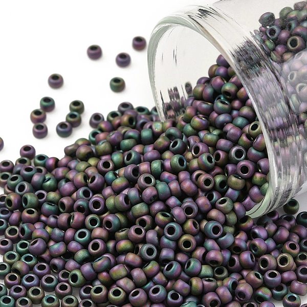 PandaHall TOHO Round Seed Beads, Japanese Seed Beads, (709) Matte Color Iris Violet, 11/0, 2.2mm, Hole: 0.8mm, about 1110pcs/10g Glass..., Purple
PandaHall TOHO Round Seed Beads, Japanese Seed Beads, (709) Matte Color Iris Violet, 11/0, 2.2mm, Hole: 0.8mm, about 1110pcs/10g Glass..., Purple