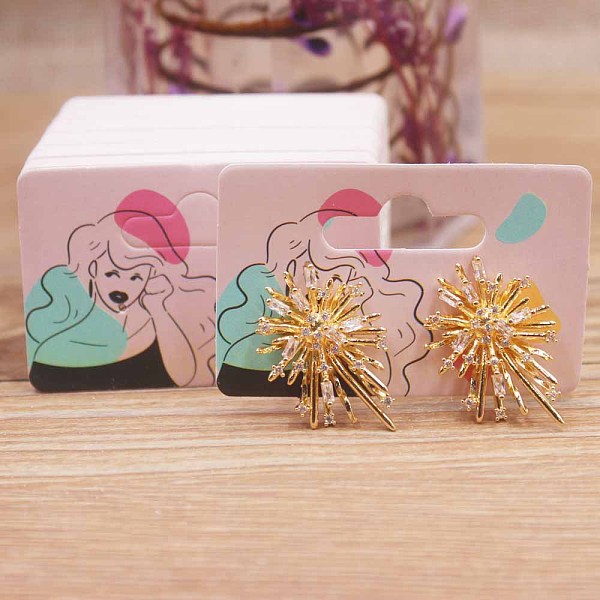 PandaHall Rectangle Paper One Pair Earring Display Cards with Hanging Hole, Jewelry Display Cards for Earring Storage, Women Pattern...
PandaHall Rectangle Paper One Pair Earring Display Cards with Hanging Hole, Jewelry Display Cards for Earring Storage, Women Pattern...