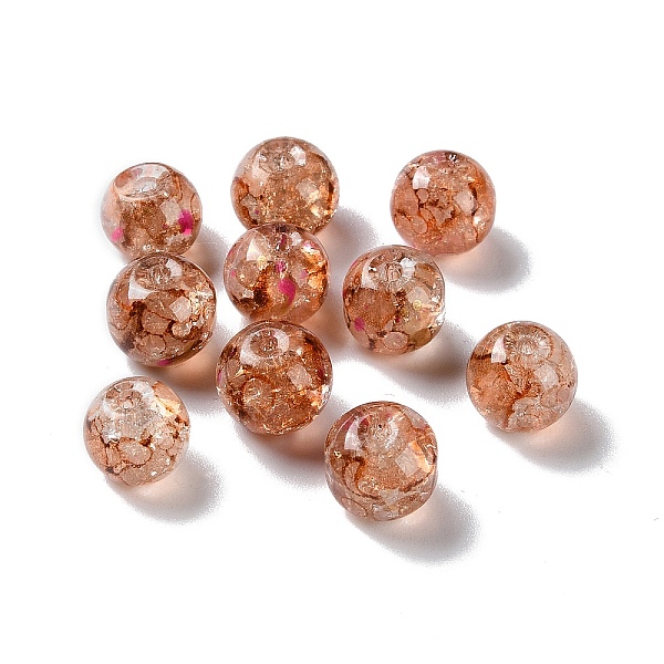 PandaHall Transparent Crackle Glass Beads, Round, Light Salmon, 10x8mm, Hole: 2mm Glass Round
PandaHall Transparent Crackle Glass Beads, Round, Light Salmon, 10x8mm, Hole: 2mm Glass Round