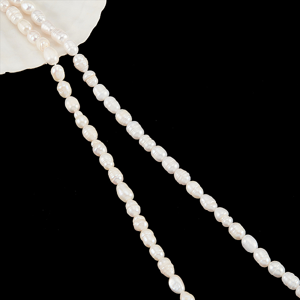 PandaHall 2 Strands 2 Styles Natural Cultured Freshwater Pearl Beads Strands, with Screw Thread, Rice, White, 6~9x6~7mm, Hole: 0.5~0.8mm, 1...
PandaHall 2 Strands 2 Styles Natural Cultured Freshwater Pearl Beads Strands, with Screw Thread, Rice, White, 6~9x6~7mm, Hole: 0.5~0.8mm, 1...