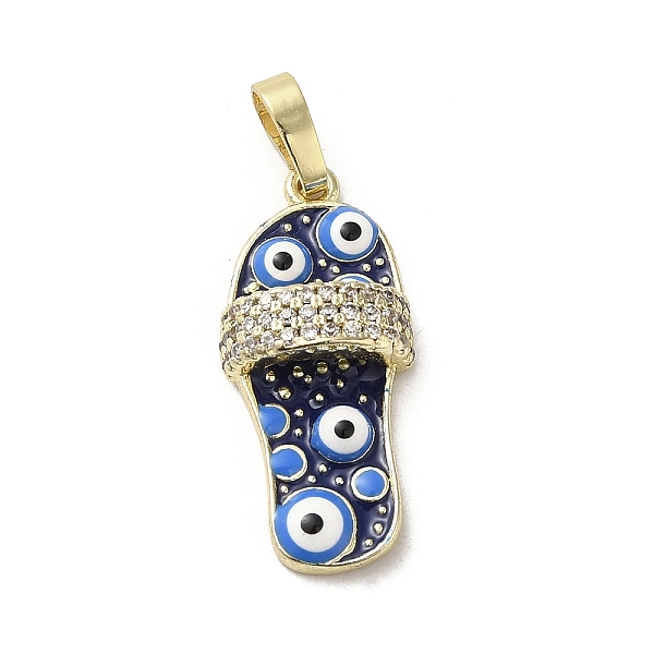 PandaHall Brass Micro Pave Cubic Zirconia Pendants, with Enamel, Real 18K Gold Plated, Slipper with Evil Eye, Midnight Blue, 23x10.5x5mm...
PandaHall Brass Micro Pave Cubic Zirconia Pendants, with Enamel, Real 18K Gold Plated, Slipper with Evil Eye, Midnight Blue, 23x10.5x5mm...