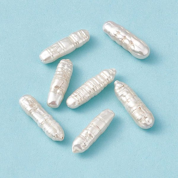 PandaHall Baroque Natural Keshi Pearl Beads, Oval, Seashell Color, 25~26.5x7~8x6~7mm, Hole: 0.8mm Keshi Pearl Oval
PandaHall Baroque Natural Keshi Pearl Beads, Oval, Seashell Color, 25~26.5x7~8x6~7mm, Hole: 0.8mm Keshi Pearl Oval