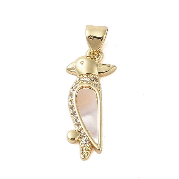 PandaHall Brass Micro Pave Clear Cubic Zirconia Pendants, with Shell, Brid, Real 18K Gold Plated, 22.5x9.5x3mm, Hole: 4x3mm Brass+Cubic...
PandaHall Brass Micro Pave Clear Cubic Zirconia Pendants, with Shell, Brid, Real 18K Gold Plated, 22.5x9.5x3mm, Hole: 4x3mm Brass+Cubic...