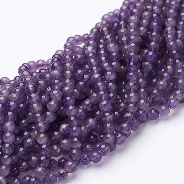 PandaHall 16 inch Amethyst Strands, Round, about 95pcs/strand, 4mm in diameter, hole: 0.8mm Amethyst Round Purple
PandaHall 16 inch Amethyst Strands, Round, about 95pcs/strand, 4mm in diameter, hole: 0.8mm Amethyst Round Purple