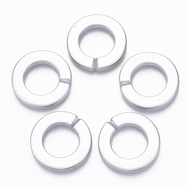 PandaHall Opaque Spray Painted Acrylic Linking Rings, Quick Link Connectors, for Rolo Chains Making, Ring, Silver, 31.5x4.5mm, Inner...
PandaHall Opaque Spray Painted Acrylic Linking Rings, Quick Link Connectors, for Rolo Chains Making, Ring, Silver, 31.5x4.5mm, Inner...