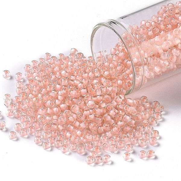 PandaHall TOHO Round Seed Beads, Japanese Seed Beads, (191) Soft Pink Lined Crystal, 8/0, 3mm, Hole: 1mm, about 222pcs/bottle, 10g/bottle...
PandaHall TOHO Round Seed Beads, Japanese Seed Beads, (191) Soft Pink Lined Crystal, 8/0, 3mm, Hole: 1mm, about 222pcs/bottle, 10g/bottle...