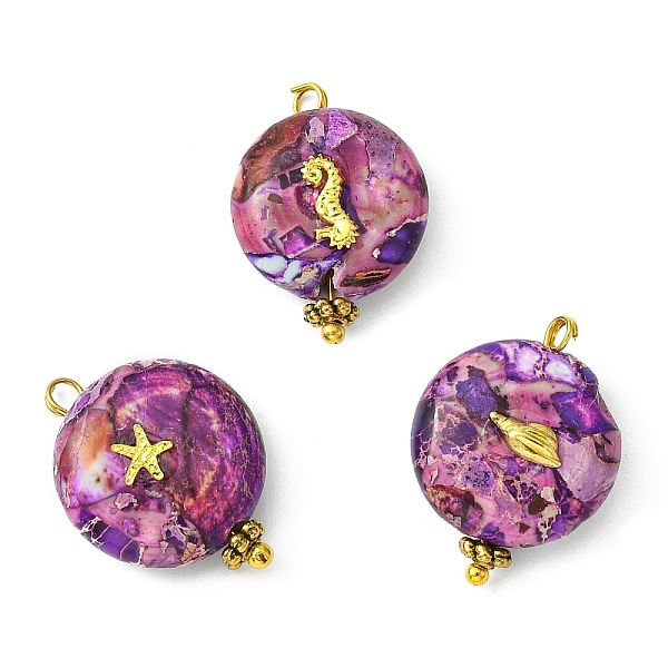 PandaHall Natural Imperial Jasper Pendants, with Golden Brass Loops and Alloy Cabochons, Flat Round, 20x16x7mm, Hole: 1.8mm Imperial Jasper...
PandaHall Natural Imperial Jasper Pendants, with Golden Brass Loops and Alloy Cabochons, Flat Round, 20x16x7mm, Hole: 1.8mm Imperial Jasper...