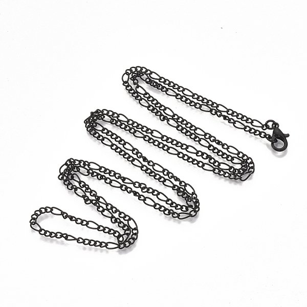 PandaHall Brass Coated Iron Curb Chain Necklace Making, with Lobster Claw Clasps, Black, 32 inch(81.5cm) Iron Black
PandaHall Brass Coated Iron Curb Chain Necklace Making, with Lobster Claw Clasps, Black, 32 inch(81.5cm) Iron Black