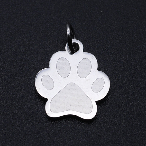 PandaHall 201 Stainless Steel Pet Charms, with Jump Rings, Dog Paw Prints, Stainless Steel Color, 13.5x12x1mm, Hole: 3mm 201 Stainless Steel...
PandaHall 201 Stainless Steel Pet Charms, with Jump Rings, Dog Paw Prints, Stainless Steel Color, 13.5x12x1mm, Hole: 3mm 201 Stainless Steel...