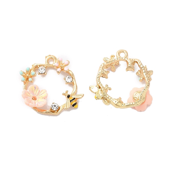 PandaHall Alloy Enamel Pendants, Rhinestone with Acrylic, Golden, Bee and flower, Pink, 20x20.5x4.5mm, Hole: 1.8mm Alloy+Rhinestone Round...
PandaHall Alloy Enamel Pendants, Rhinestone with Acrylic, Golden, Bee and flower, Pink, 20x20.5x4.5mm, Hole: 1.8mm Alloy+Rhinestone Round...