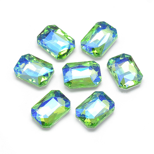 PandaHall Pointed Back Glass Rhinestone Cabochons, Back Plated, Faceted, AB Color Plated, Rectangle Octagon, Light Green, 18x13x5mm Glass...
PandaHall Pointed Back Glass Rhinestone Cabochons, Back Plated, Faceted, AB Color Plated, Rectangle Octagon, Light Green, 18x13x5mm Glass...