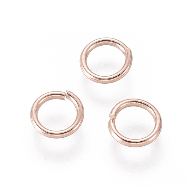 PandaHall 304 Stainless Steel Open Jump Rings, Rose Gold, 18 Gauge, 6.5x1mm, Inner Diameter: 5mm 304 Stainless Steel
PandaHall 304 Stainless Steel Open Jump Rings, Rose Gold, 18 Gauge, 6.5x1mm, Inner Diameter: 5mm 304 Stainless Steel