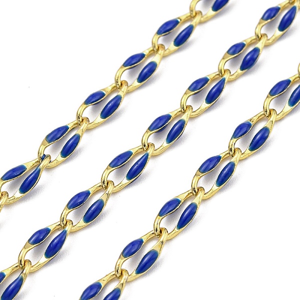 PandaHall Ion Plating(IP) Brass Dapped Chains, Cable Chains with Enamel, Real 18K Gold Plated, Soldered, with Spool, Flat Oval, Royal Blue...
PandaHall Ion Plating(IP) Brass Dapped Chains, Cable Chains with Enamel, Real 18K Gold Plated, Soldered, with Spool, Flat Oval, Royal Blue...