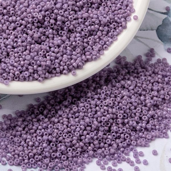 PandaHall MIYUKI Round Rocailles Beads, Japanese Seed Beads, (RR4486) Duracoat Dyed Opaque Crocus, 15/0, 1.5mm, Hole: 0.7mm, about..., Purple
PandaHall MIYUKI Round Rocailles Beads, Japanese Seed Beads, (RR4486) Duracoat Dyed Opaque Crocus, 15/0, 1.5mm, Hole: 0.7mm, about..., Purple