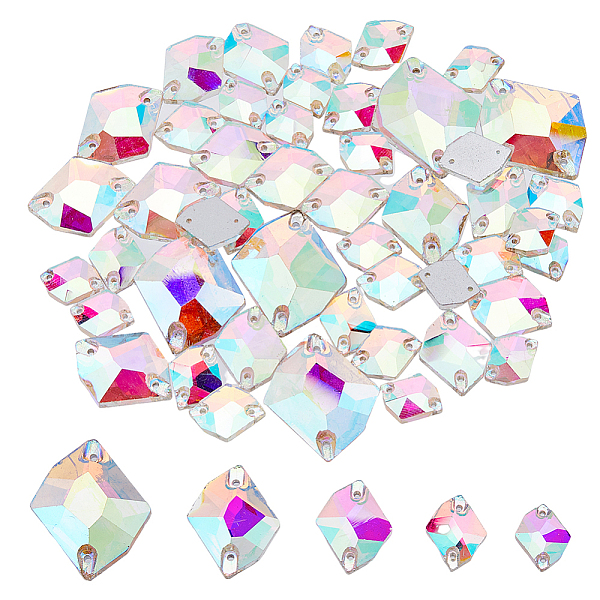 PandaHall SUPERFINDINGS 5 Size 78pcs Sew on Crystal AB Rhinestones Irregular Rhombus Sewing Stone Gems 2 Hole Clear Flatback Colorful...
PandaHall SUPERFINDINGS 5 Size 78pcs Sew on Crystal AB Rhinestones Irregular Rhombus Sewing Stone Gems 2 Hole Clear Flatback Colorful...