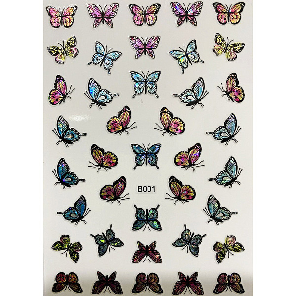 PandaHall Laser Butterfly Nail Polish Foil Adhesive Decals, for Nail Art Tips Charms Accessories Decoration, Dark Cyan, 96x64mm Paper...
PandaHall Laser Butterfly Nail Polish Foil Adhesive Decals, for Nail Art Tips Charms Accessories Decoration, Dark Cyan, 96x64mm Paper...