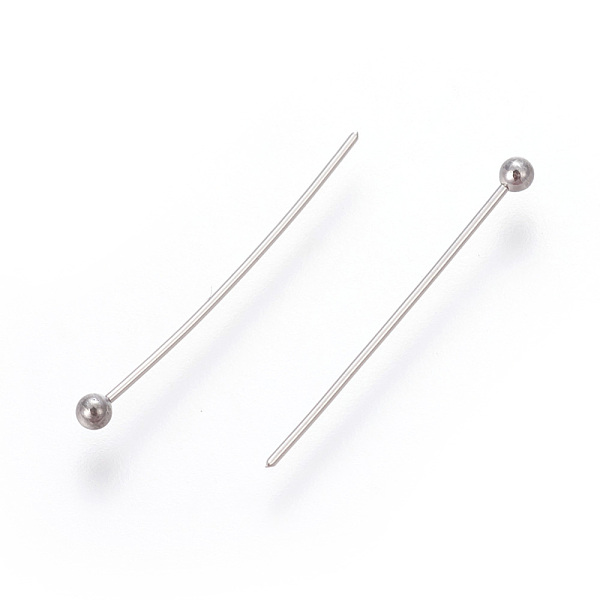 PandaHall 304 Stainless Steel Ball Head Pins, Stainless Steel Color, 19x0.5mm, 24 Gauge, Head: 1.7mm 304 Stainless Steel
PandaHall 304 Stainless Steel Ball Head Pins, Stainless Steel Color, 19x0.5mm, 24 Gauge, Head: 1.7mm 304 Stainless Steel
