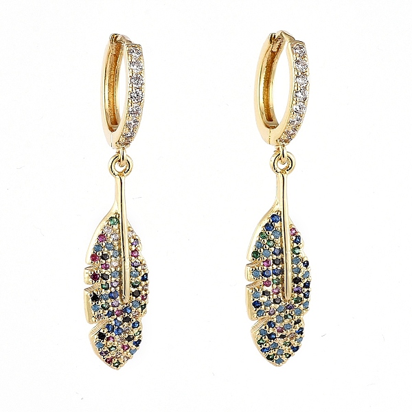 PandaHall Hoop Earrings, Dangle Earrings, with Brass Micro Pave Cubic Zirconia Pendants, Leaf, with Cardboard Box, Golden, 38mm Cubic...
PandaHall Hoop Earrings, Dangle Earrings, with Brass Micro Pave Cubic Zirconia Pendants, Leaf, with Cardboard Box, Golden, 38mm Cubic...