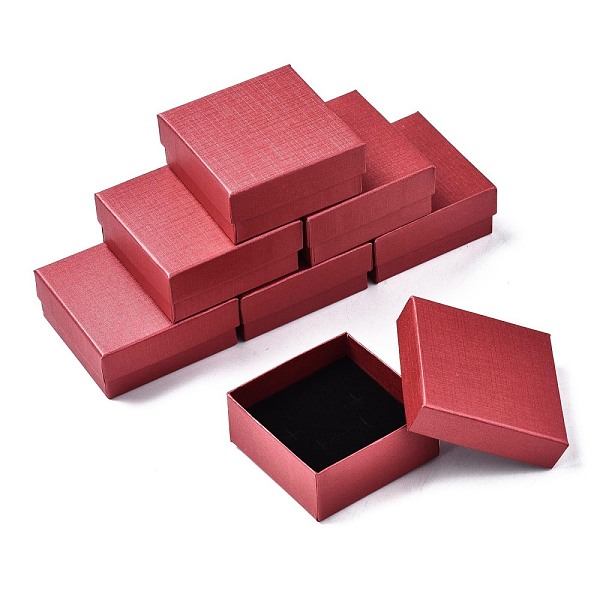 PandaHall Cardboard Jewelry Boxes, for Ring, Earring, Necklace, with Sponge Inside, Square, FireBrick, 7.4x7.4x3.2cm Paper Square Red
PandaHall Cardboard Jewelry Boxes, for Ring, Earring, Necklace, with Sponge Inside, Square, FireBrick, 7.4x7.4x3.2cm Paper Square Red