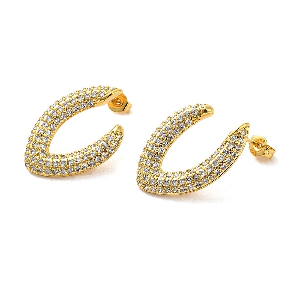 PandaHall Brass Micro Pave Clear Cubic Zirconia Stud Earrings for Women, Letter C, Real 16K Gold Plated, 25.5x18mm Brass Letter C Clear
PandaHall Brass Micro Pave Clear Cubic Zirconia Stud Earrings for Women, Letter C, Real 16K Gold Plated, 25.5x18mm Brass Letter C Clear