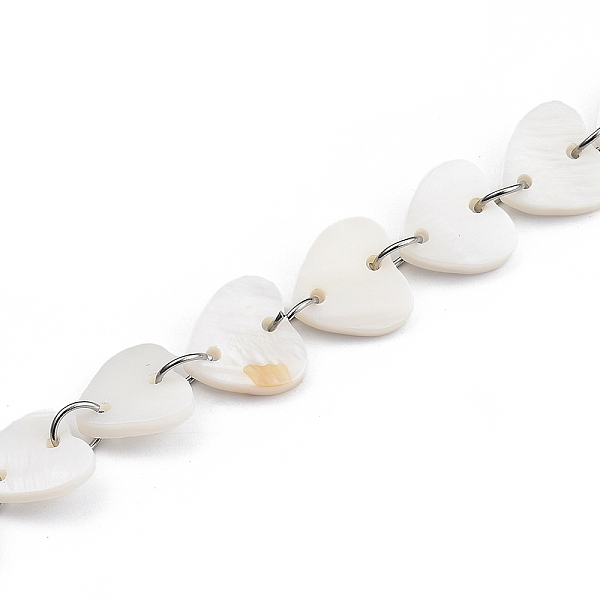 PandaHall Handmade Freshwater Shell Heart Link Chains, with 304 Stainless Steel Open Jump Rings, for Jewelry Making, Unwelded, Stainless...
PandaHall Handmade Freshwater Shell Heart Link Chains, with 304 Stainless Steel Open Jump Rings, for Jewelry Making, Unwelded, Stainless...