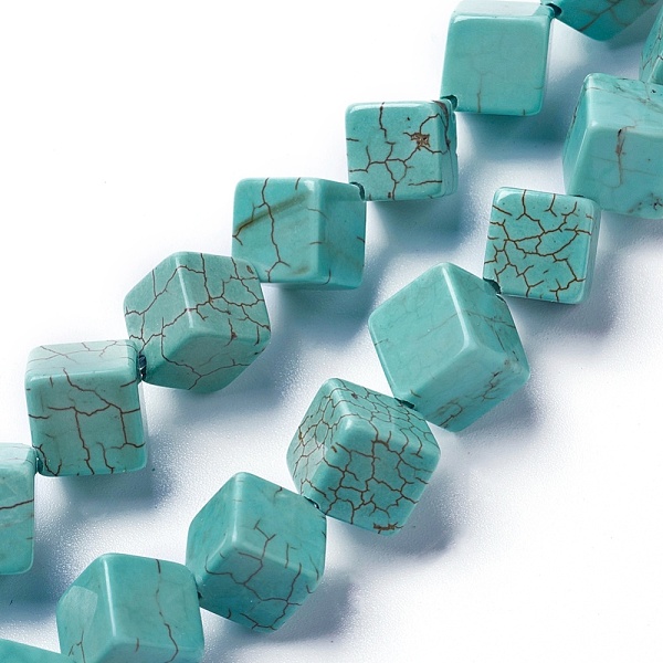 PandaHall Dyed & Heated Natural Howlite Beads Strands, Cube, 16.5~19x17~19x12~13mm, Hole: 1mm, about 21pcs/strand, 15.3 inch(38.9cm) Howlite...
PandaHall Dyed & Heated Natural Howlite Beads Strands, Cube, 16.5~19x17~19x12~13mm, Hole: 1mm, about 21pcs/strand, 15.3 inch(38.9cm) Howlite...