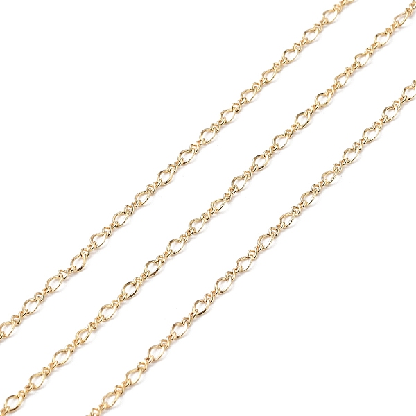 PandaHall Brass Figaro Chains, Soldered, Real 14K Gold Filled, Link: 3.2x2x0.5mm and 3x1x0.5mm Brass
PandaHall Brass Figaro Chains, Soldered, Real 14K Gold Filled, Link: 3.2x2x0.5mm and 3x1x0.5mm Brass