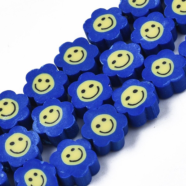 PandaHall Handmade Polymer Clay Bead Strands, Flower with Smile, Dark Blue, 8~10x8~10x4~5mm, Hole: 1.2~1.6mm, about 38~40pcs/strand, 12.99...
PandaHall Handmade Polymer Clay Bead Strands, Flower with Smile, Dark Blue, 8~10x8~10x4~5mm, Hole: 1.2~1.6mm, about 38~40pcs/strand, 12.99...