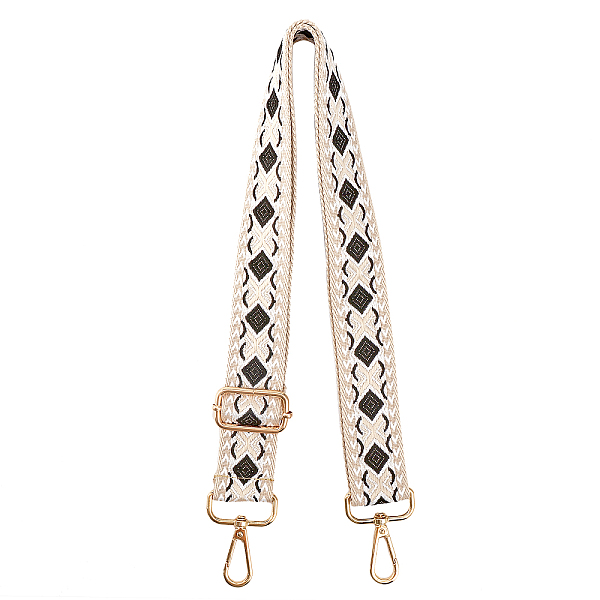 PandaHall Rhombus Pattern Polyester Adjustable Bag Handles, with Iron Swivel Clasps, for Bag Straps Replacement Accessories, White...
PandaHall Rhombus Pattern Polyester Adjustable Bag Handles, with Iron Swivel Clasps, for Bag Straps Replacement Accessories, White...