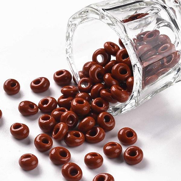 PandaHall TOHO Short Magatama Beads, Japanese Seed Beads, (46L) Opaque Terra Cotta, 6x5.5x3.5mm, Hole: 2mm, about 450g/bag Glass Brown
PandaHall TOHO Short Magatama Beads, Japanese Seed Beads, (46L) Opaque Terra Cotta, 6x5.5x3.5mm, Hole: 2mm, about 450g/bag Glass Brown