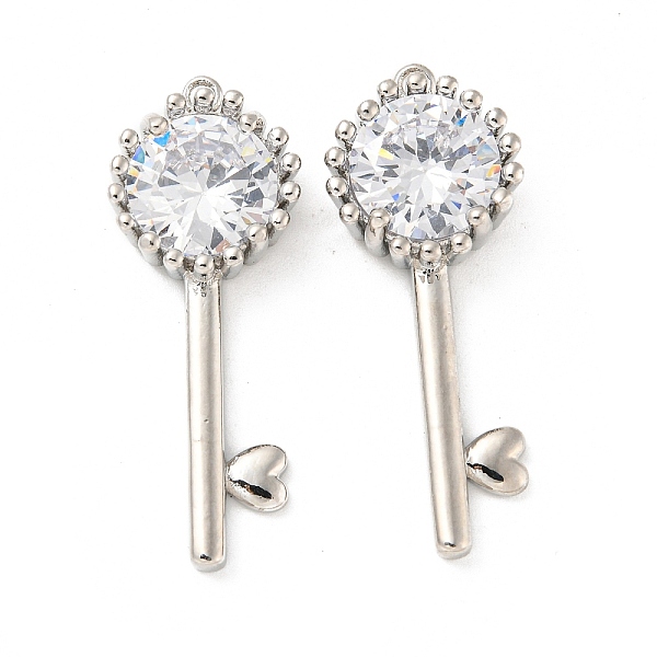 PandaHall Brass Glass Pendants, Long-Lasting Plated, Key Charm, Platinum, 33.5x13x6mm, Hole: 1.4mm Brass+Glass Key Clear
PandaHall Brass Glass Pendants, Long-Lasting Plated, Key Charm, Platinum, 33.5x13x6mm, Hole: 1.4mm Brass+Glass Key Clear