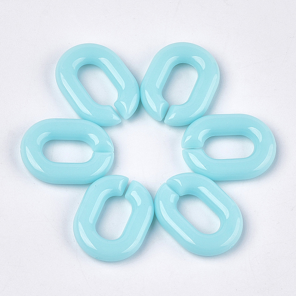 PandaHall Acrylic Linking Rings, Quick Link Connectors, For Jewelry Chains Making, Oval, Sky Blue, 19x14x4.5mm, Hole: 11x5.5mm, about...
PandaHall Acrylic Linking Rings, Quick Link Connectors, For Jewelry Chains Making, Oval, Sky Blue, 19x14x4.5mm, Hole: 11x5.5mm, about...