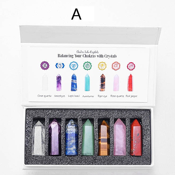 PandaHall Point Tower Chakra Natural Mixed Stone Healing Stone Wands Set, Reiki Stones Statues for Energy Balancing Meditation Therapy...
PandaHall Point Tower Chakra Natural Mixed Stone Healing Stone Wands Set, Reiki Stones Statues for Energy Balancing Meditation Therapy...