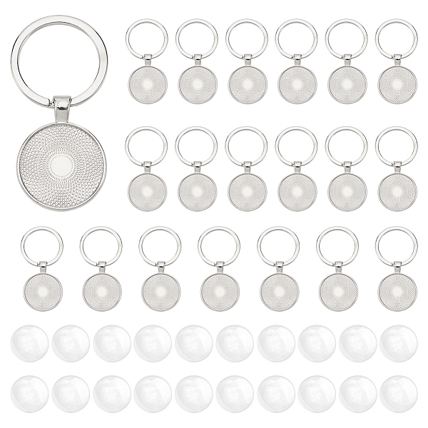 PandaHall DICOSMETIC DIY Blank Dome Flat Round Charm Keychain Making Kit, Including Alloy Keychain Cabochon Settings, Glass Cabochons...
PandaHall DICOSMETIC DIY Blank Dome Flat Round Charm Keychain Making Kit, Including Alloy Keychain Cabochon Settings, Glass Cabochons...