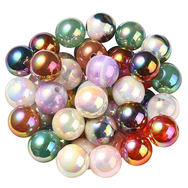 PandaHall UV Plating Rainbow Iridescent Acrylic Beads, Round, Mixed Color, 15.5x15mm, Hole: 2.7mm Acrylic Round Multicolor
PandaHall UV Plating Rainbow Iridescent Acrylic Beads, Round, Mixed Color, 15.5x15mm, Hole: 2.7mm Acrylic Round Multicolor