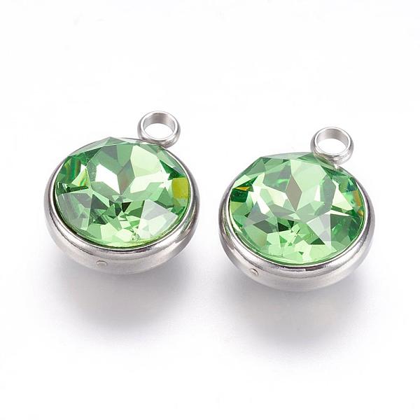 PandaHall K9 Glass Rhinestone Pendants, August Birthstone Charms, with 304 Stainless Steel Findings, Flat Round, Light Green, 18x14x9mm...
PandaHall K9 Glass Rhinestone Pendants, August Birthstone Charms, with 304 Stainless Steel Findings, Flat Round, Light Green, 18x14x9mm...