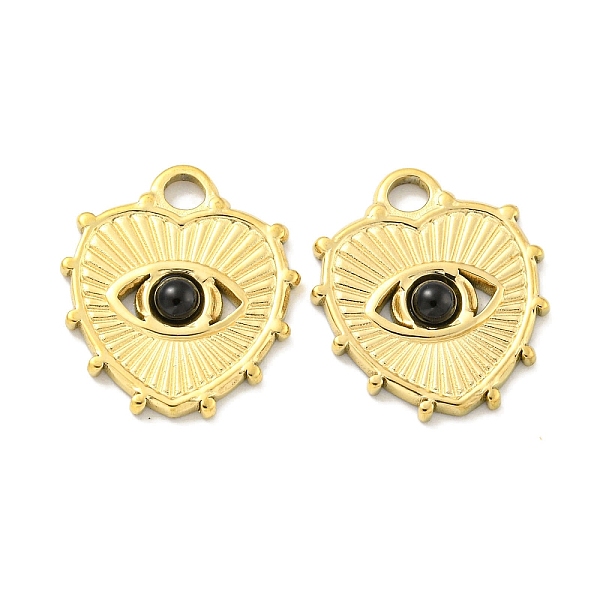 PandaHall Vacuum Plating 304 Stainless Steel Pendants, Natural Black Onyx(Mixed Dyed and Undyed) Heart Eye Charms, Real 18K Gold Plated...
PandaHall Vacuum Plating 304 Stainless Steel Pendants, Natural Black Onyx(Mixed Dyed and Undyed) Heart Eye Charms, Real 18K Gold Plated...