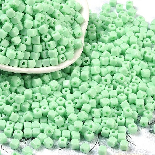 PandaHall Opaque Acrylic Beads, cube, Pale Green, 4x4x4mm, Hole: 1.4mm Acrylic Cube
PandaHall Opaque Acrylic Beads, cube, Pale Green, 4x4x4mm, Hole: 1.4mm Acrylic Cube