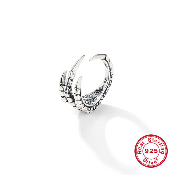 PandaHall 925 Sterling Silver Open Cuff Ring, Skull, with 925 Stamp, Antique Silver, Inner Diameter: 17mm Sterling Silver
PandaHall 925 Sterling Silver Open Cuff Ring, Skull, with 925 Stamp, Antique Silver, Inner Diameter: 17mm Sterling Silver