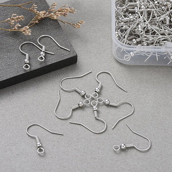 PandaHall Iron Earring Hooks, Ear Wire, with Horizontal Loop, for Dangle Earring Making, Platinum, 18x0.8mm, 20 Gauge, Hole: 2mm, 200pcs/box...
PandaHall Iron Earring Hooks, Ear Wire, with Horizontal Loop, for Dangle Earring Making, Platinum, 18x0.8mm, 20 Gauge, Hole: 2mm, 200pcs/box...