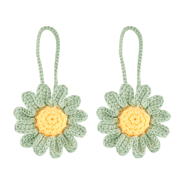 PandaHall Fingerinspire 2Pcs Cotton Braided Woven Hanging Pendant Decorations, Fabric Pendant, Daisy Flower, Sea Green, 14~14.3cm Cotton...
PandaHall Fingerinspire 2Pcs Cotton Braided Woven Hanging Pendant Decorations, Fabric Pendant, Daisy Flower, Sea Green, 14~14.3cm Cotton...