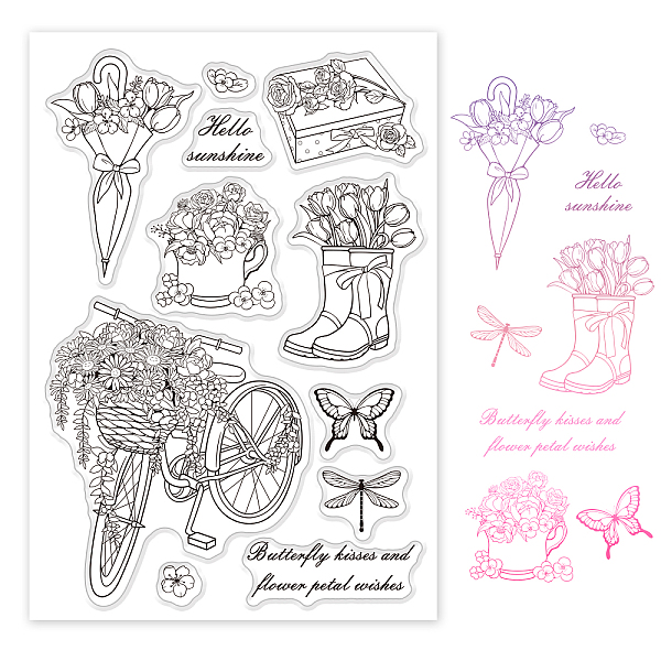 PandaHall PVC Plastic Stamps, for DIY Scrapbooking, Photo Album Decorative, Cards Making, Stamp Sheets, Floral Pattern, 16x11x0.3cm Plastic...
PandaHall PVC Plastic Stamps, for DIY Scrapbooking, Photo Album Decorative, Cards Making, Stamp Sheets, Floral Pattern, 16x11x0.3cm Plastic...