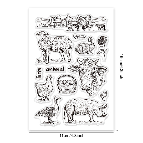 PandaHall PVC Plastic Stamps, for DIY Scrapbooking, Photo Album Decorative, Cards Making, Stamp Sheets, Animal Pattern, 16x11x0.3cm Plastic...
PandaHall PVC Plastic Stamps, for DIY Scrapbooking, Photo Album Decorative, Cards Making, Stamp Sheets, Animal Pattern, 16x11x0.3cm Plastic...