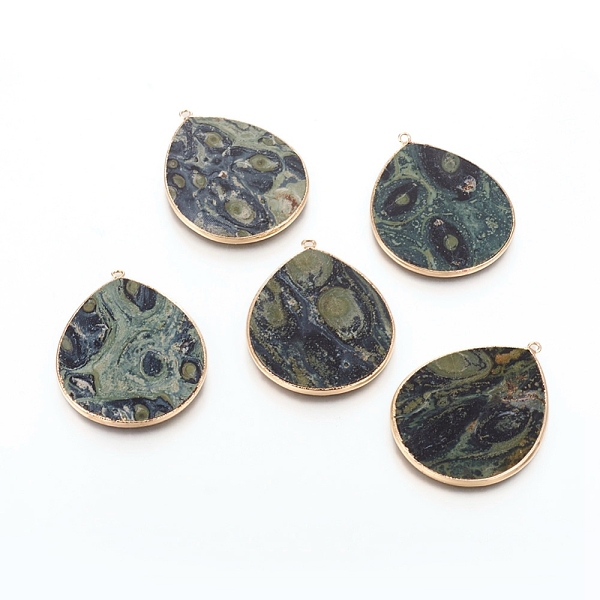 PandaHall Natural Kambaba Jasper Pendants, with Brass Findings, Teardrop, Golden, 41~41.5x32x2mm, Hole: 1.5mm Kambaba Jasper Teardrop
PandaHall Natural Kambaba Jasper Pendants, with Brass Findings, Teardrop, Golden, 41~41.5x32x2mm, Hole: 1.5mm Kambaba Jasper Teardrop