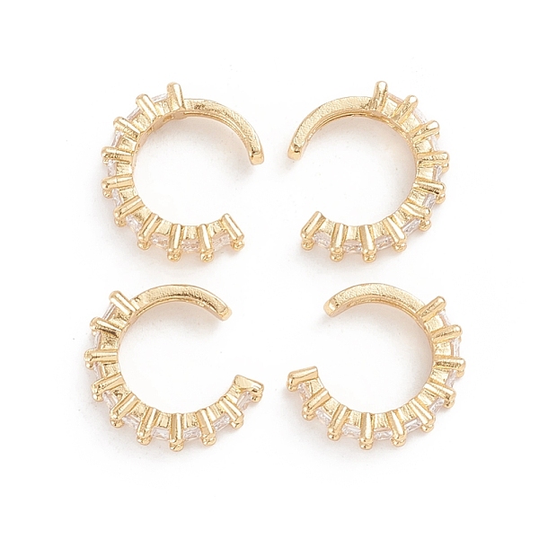 PandaHall Brass Micro Pave Clear Cubic Zirconia Cuff Earrings, Long-Lasting Plated, Golden, 16.5x14x3~4.5mm Cubic Zirconia Clear
PandaHall Brass Micro Pave Clear Cubic Zirconia Cuff Earrings, Long-Lasting Plated, Golden, 16.5x14x3~4.5mm Cubic Zirconia Clear